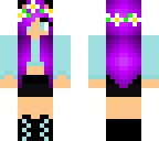 purple hair girl