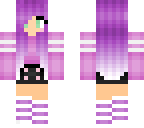 purple spring girl