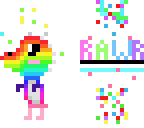 rainbow baby dino