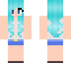 blue haired average girl
