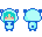blue panda