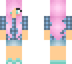 blue plaid girl
