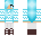blue winter girl