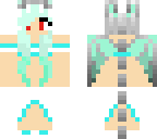 dragon girl bikini blue