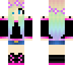 pink rainbow hair