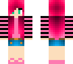 pink strip girl
