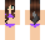purple bikini wolf girl