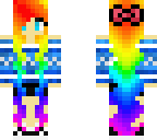 rainbow long hair