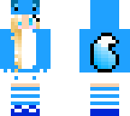blue dino girl