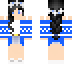 blue flower girl