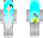 blue haired cat girl