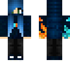 blue haired ice and fire