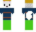girl arctic fox with clothes