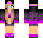 girl with pink flames
