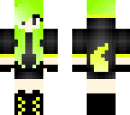 green emo girl