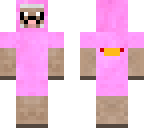 pink sheep with a hotdog