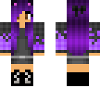 purple fire girl