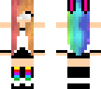 rainbow bunny girl