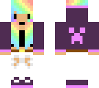 rainbow creeper girl