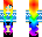 rainbow long hair