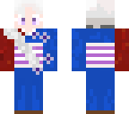 silver hair kimono onna