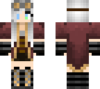 white-haired steampunk girl