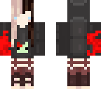 assasin girl with knife on her leg