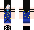black and blue girl