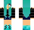 blue hair girl
