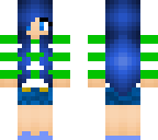 blue haired girl