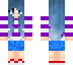 blue haired girl