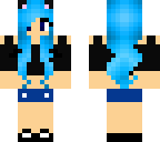 blue kitty girl