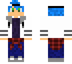 cool boy with blue hair