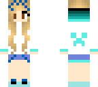 cute blonde girl who loves blue