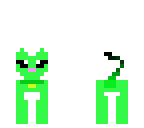 green small cat