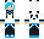 light blue panda