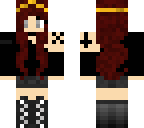 modern day redhead gothic princess with tattoos