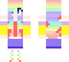 pastel rainbow girl