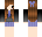 school girl with brown hair