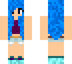 blue paint hair design