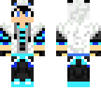 blue panda boy high details