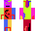 colorful asymmetric skin