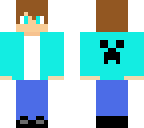 cool blue creeper boy