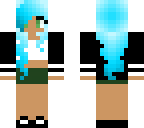 cute blue haired girl