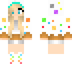 cute rainbow cake girl