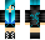 dragon girl blue