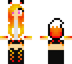 fire wolf girl edit