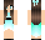 girl in mint dress
