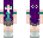 purple haired girl