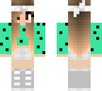 black pokadot mint vampire girl